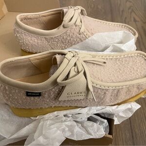 Clarks Aime Leon Dore Wallabee Casentino Wool - Beige - Mens Size 9.5